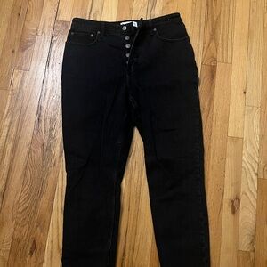 Abercrombie & Fitch High Rise Dark Jeans